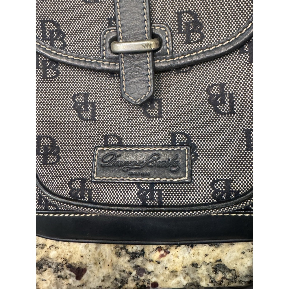 Dooney Bourke Messenger Crossbody Shoulder‎ Bag Logo Canvas Leather - Picture 7 of 7